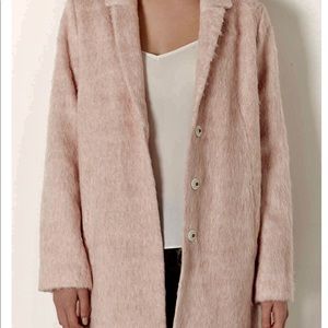 Topshop Fluffy Swing Boyfriend Jacket